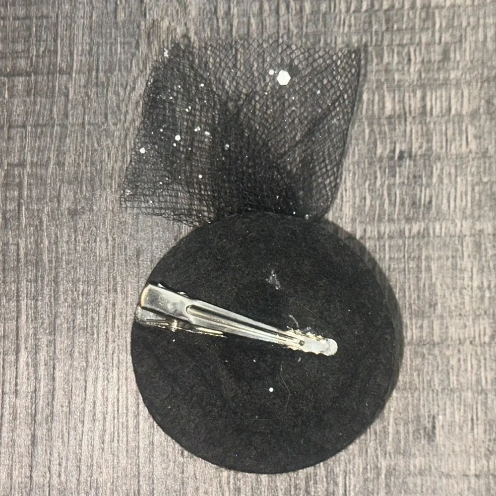 💞 New Happy New Year Black Mini Top Hat Hair Clip